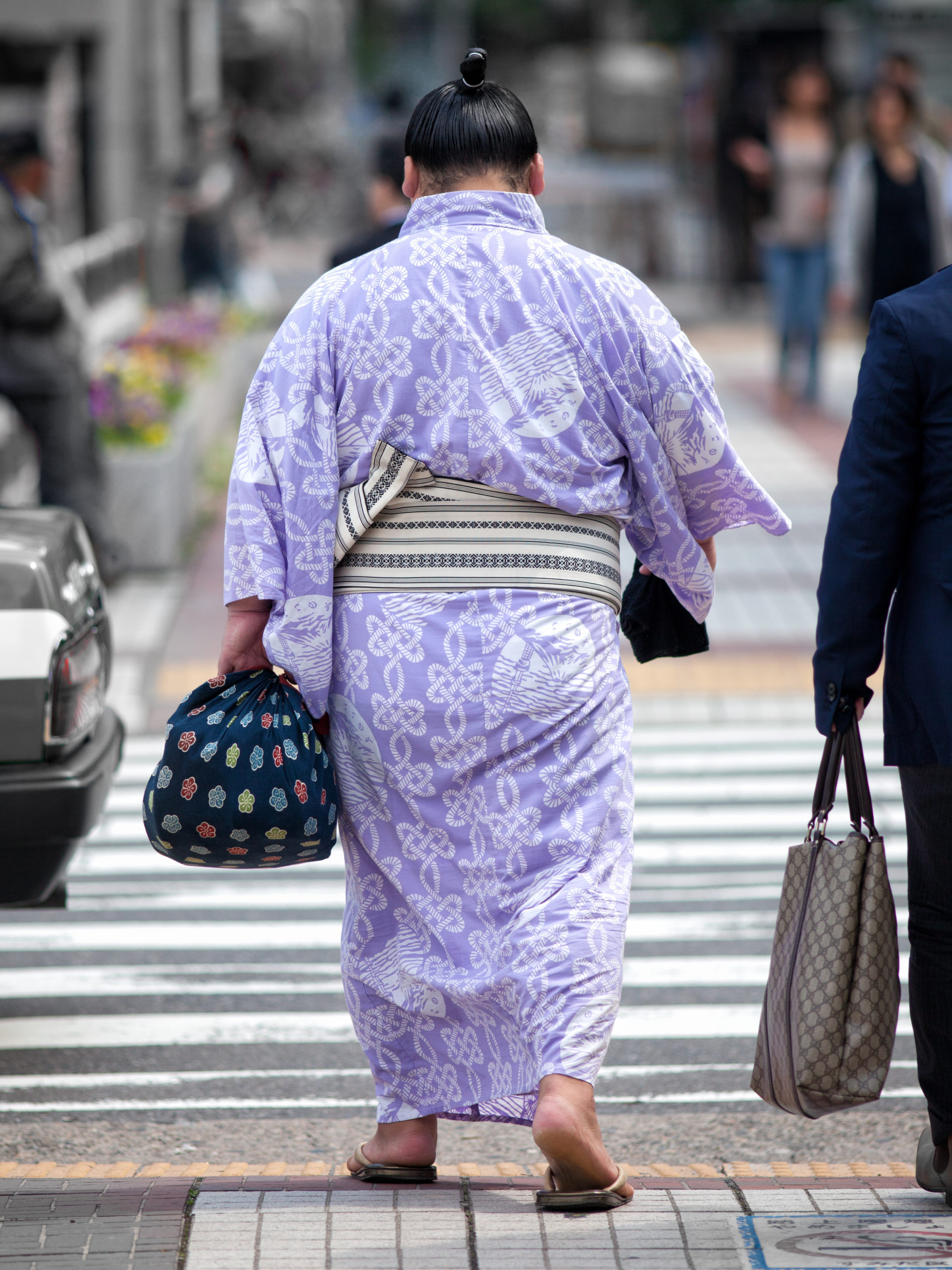 相撲力士と浴衣、歌舞伎役者と浴衣 | Kimono Recipe